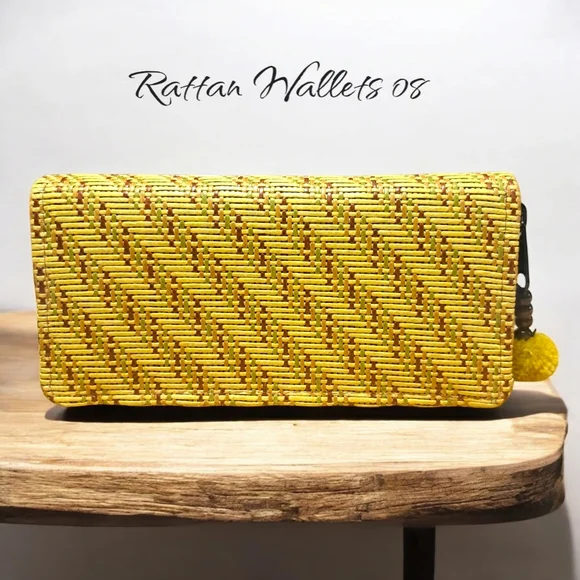 Handwoven Rattan Wallets - Picture 1 of 4